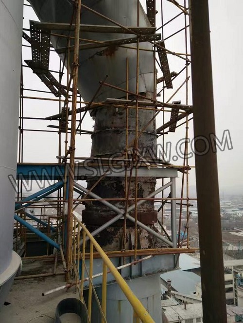  水泥廠預熱器膨脹節維修工程